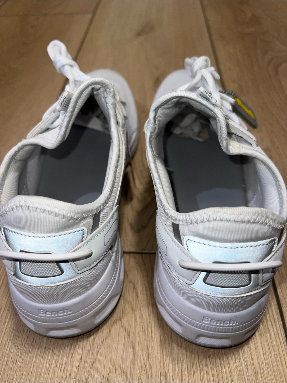 Bench White Women's Lightweight Knit Sneakers - Picture 8 of 15